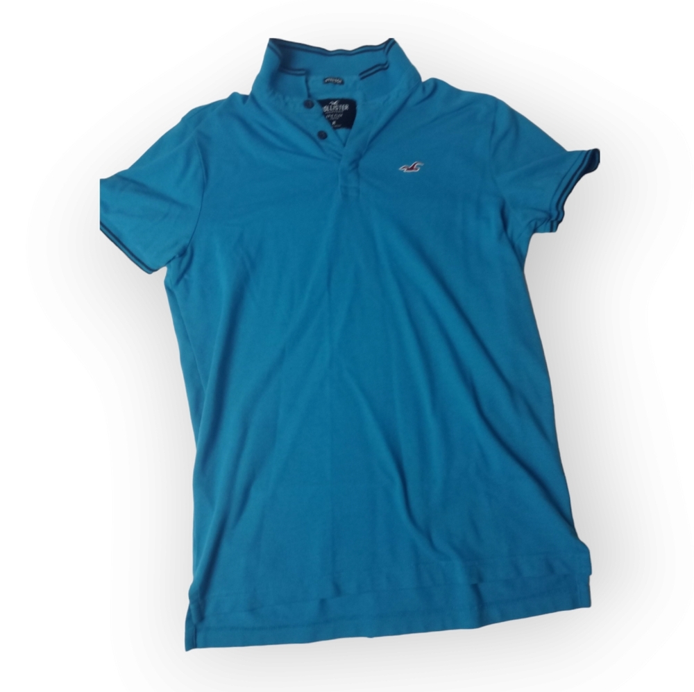Hollister S blue polo